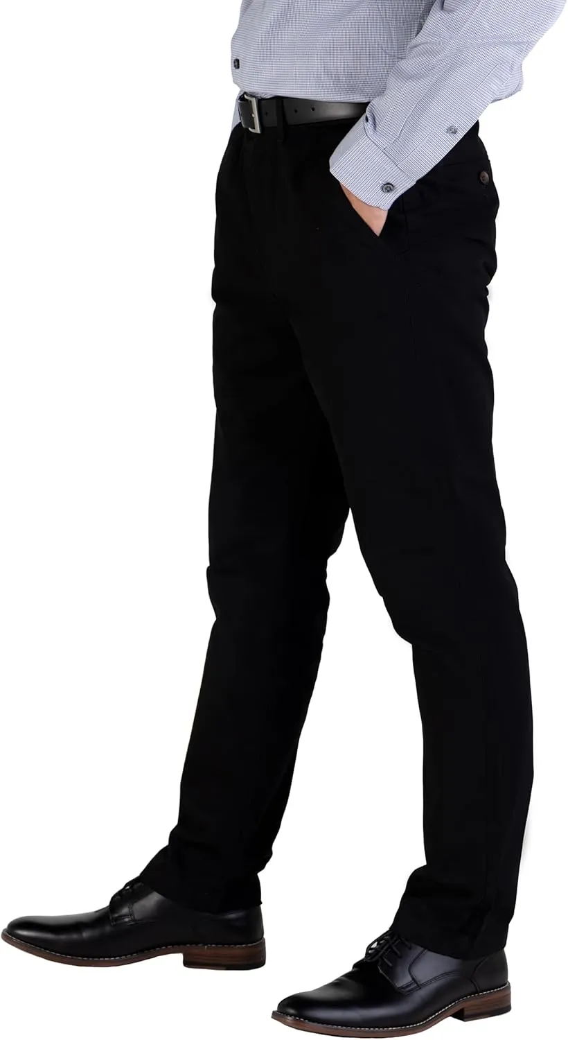 100% Cotton Slim Fit Men's Chino Pants Comfortable and Durable Work Pants, Ideal for Office or Casual Wear