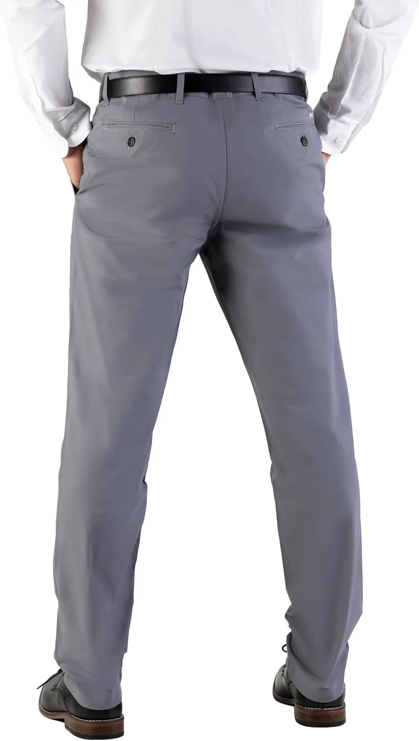 100% Cotton Slim Fit Men's Chino Pants Comfortable and Durable Work Pants, Ideal for Office or Casual Wear