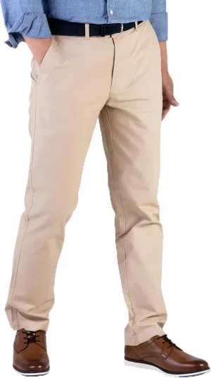 100% Cotton Slim Fit Men's Chino Pants Comfortable and Durable Work Pants, Ideal for Office or Casual Wear