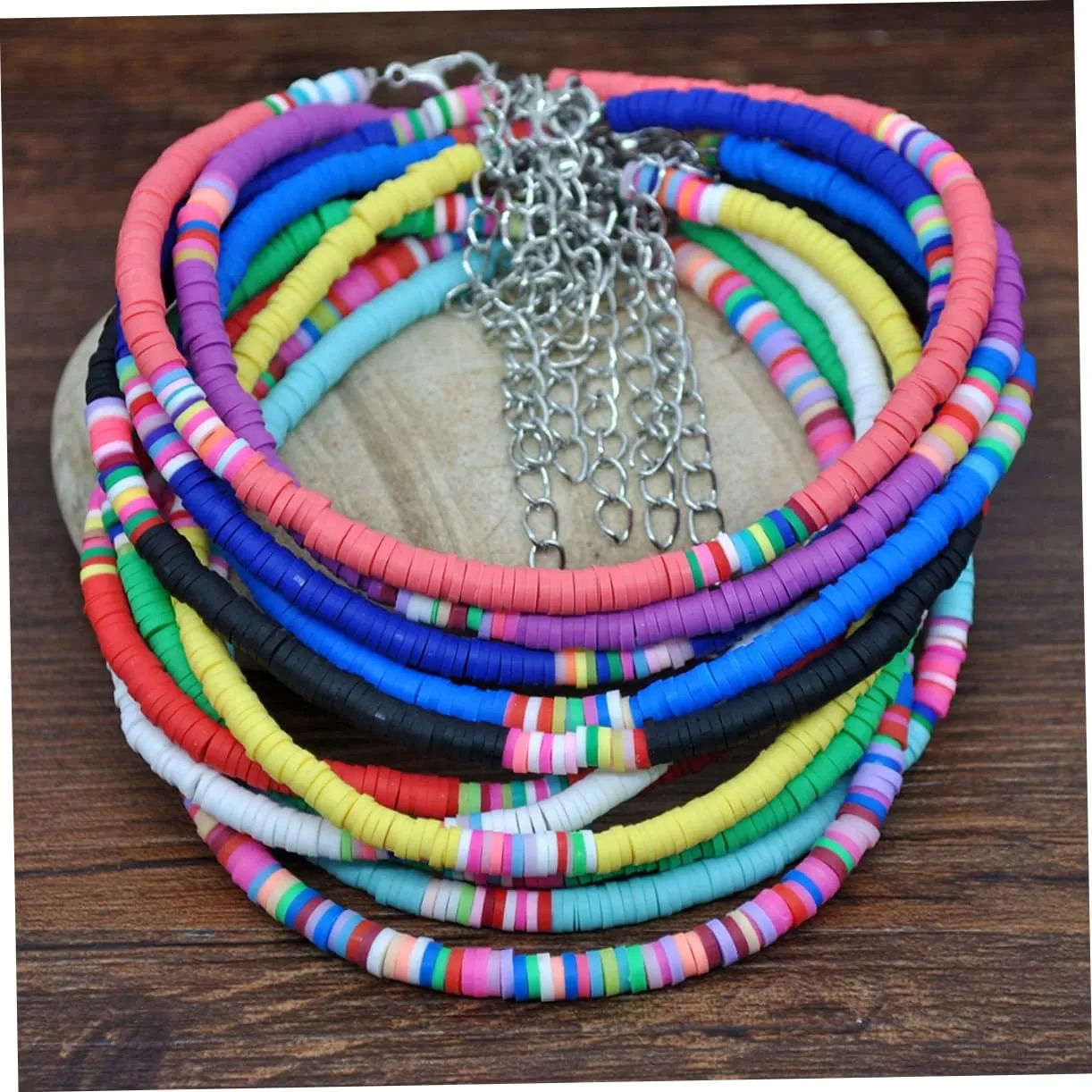 Accessories Clay Anklet Boho Jewellery Friendship Shell Necklace Handmade Anklet Polymer Clay