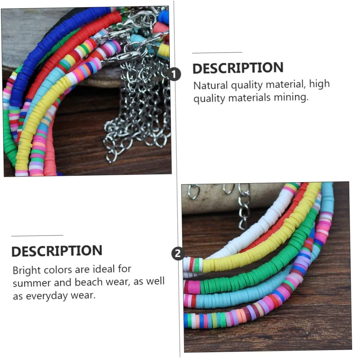 Accessories Clay Anklet Boho Jewellery Friendship Shell Necklace Handmade Anklet Polymer Clay