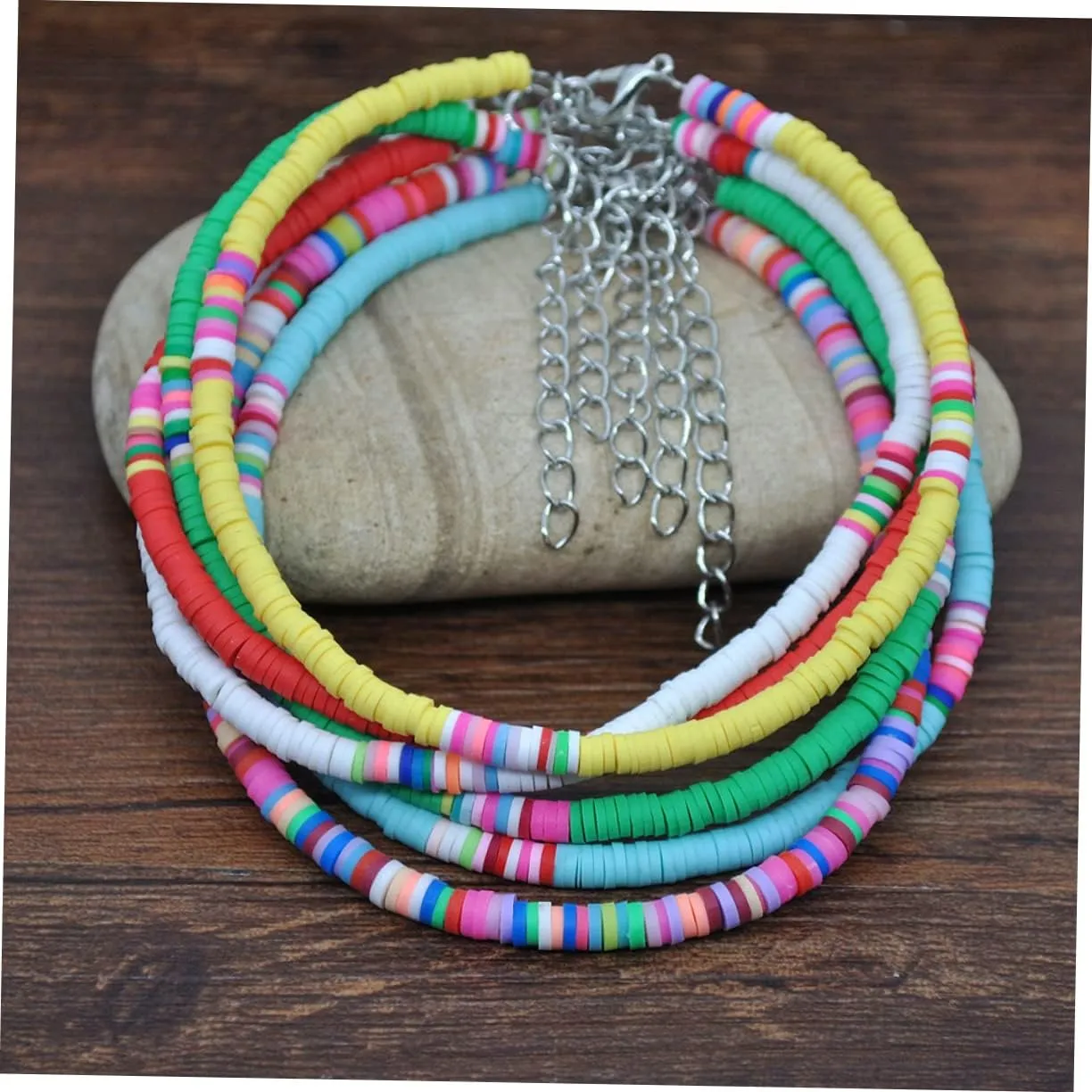Accessories Clay Anklet Boho Jewellery Friendship Shell Necklace Handmade Anklet Polymer Clay