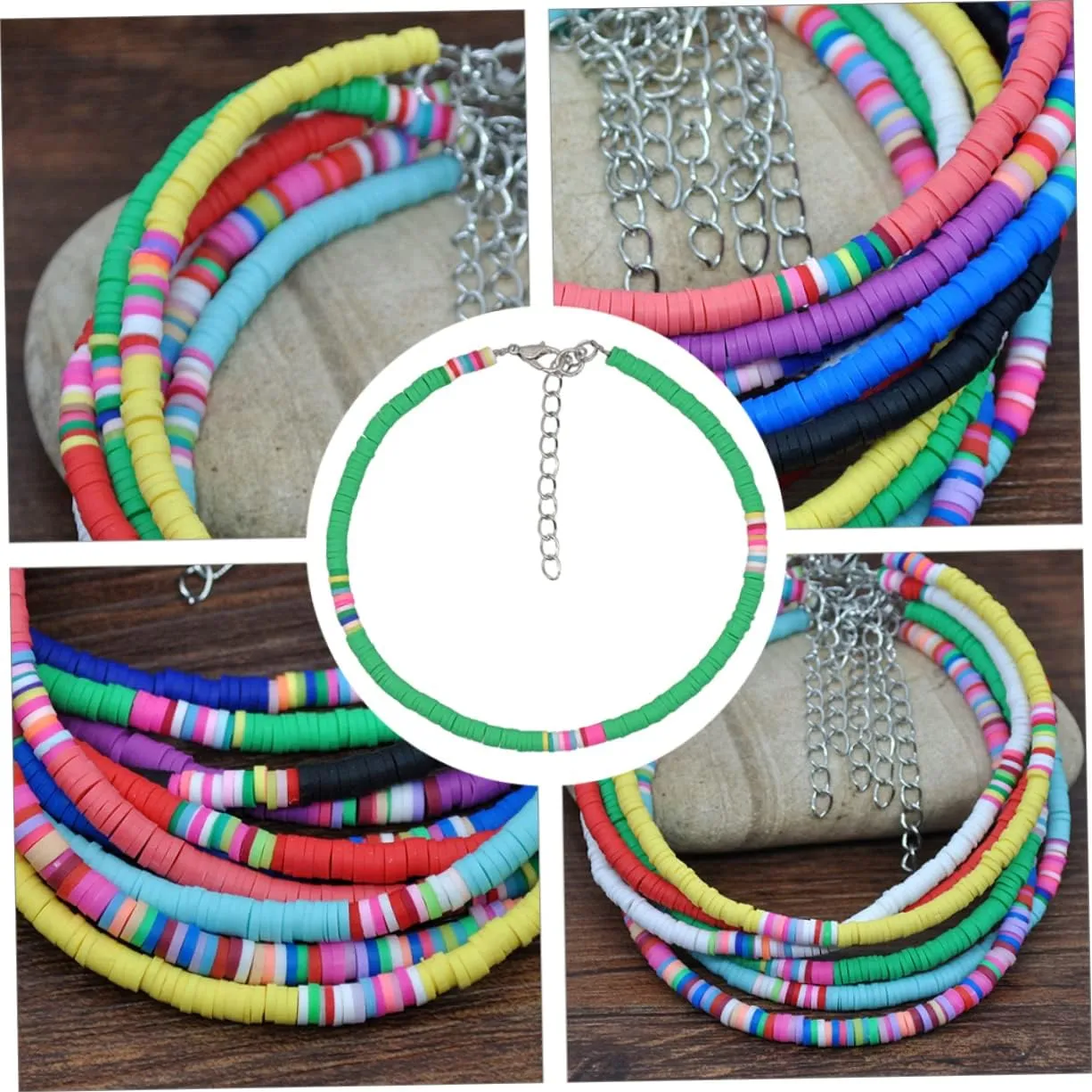 Accessories Clay Anklet Boho Jewellery Friendship Shell Necklace Handmade Anklet Polymer Clay