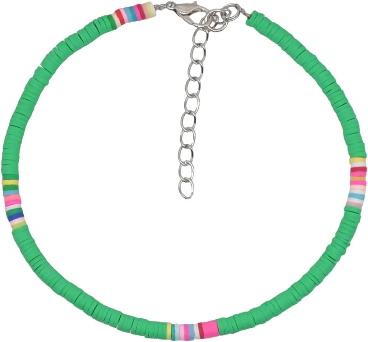 Accessories Clay Anklet Boho Jewellery Friendship Shell Necklace Handmade Anklet Polymer Clay