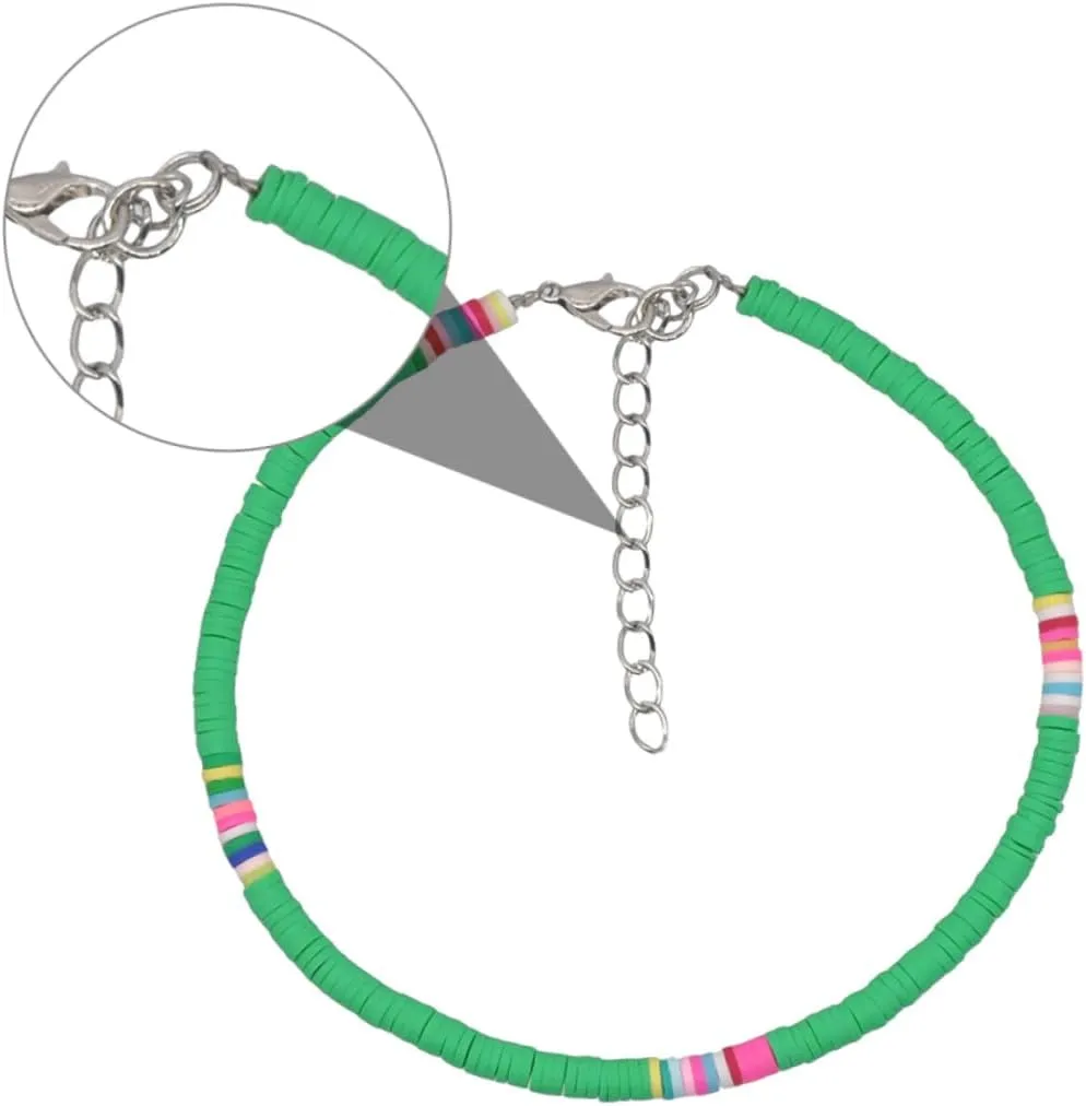 Accessories Clay Anklet Boho Jewellery Friendship Shell Necklace Handmade Anklet Polymer Clay