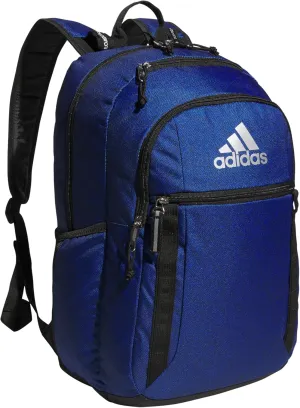adidas Excel Backpack, Durable Large Athletic Laptop Bag, Bold Twill Bright Royal-Legend Ink/Black/Silver Metallic, One Size