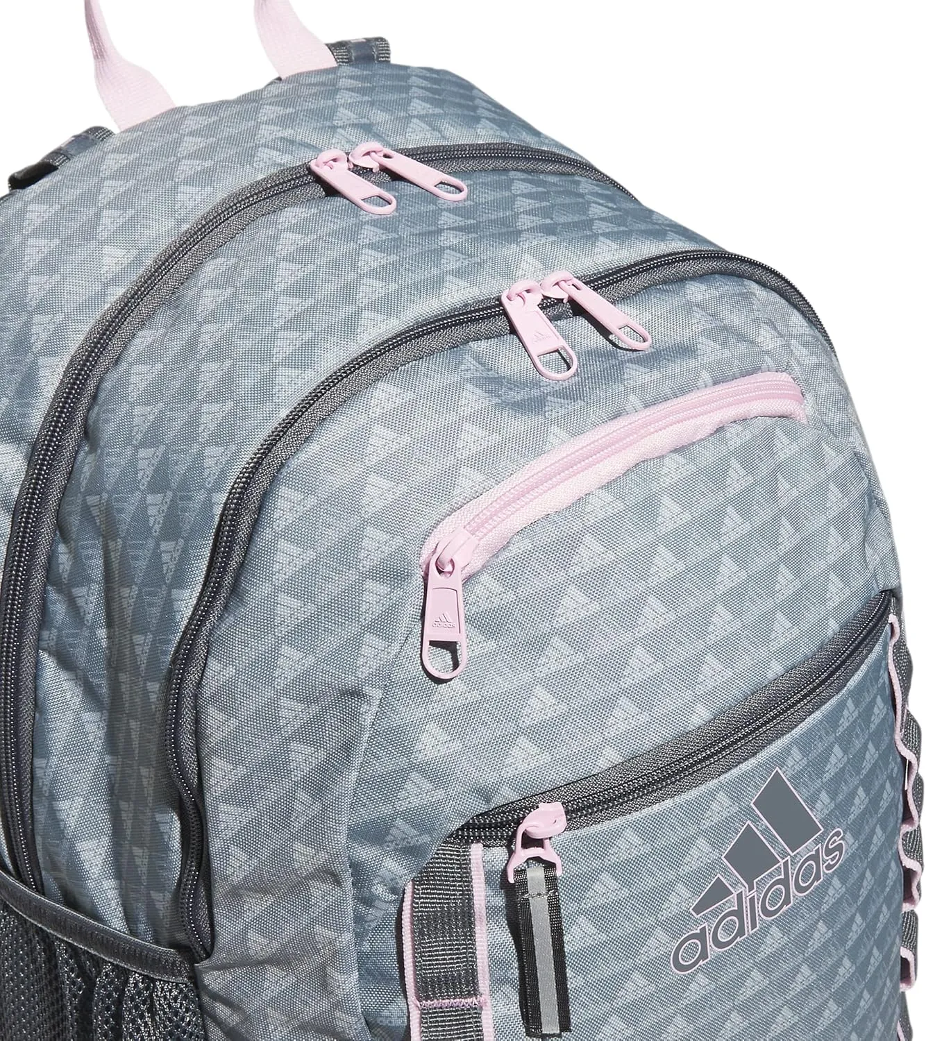 adidas Excel Backpack, Durable Large Athletic Laptop Bag, BOS Mini Monogram Grey-Grey Two/Orchid Fusion Purple, One Size