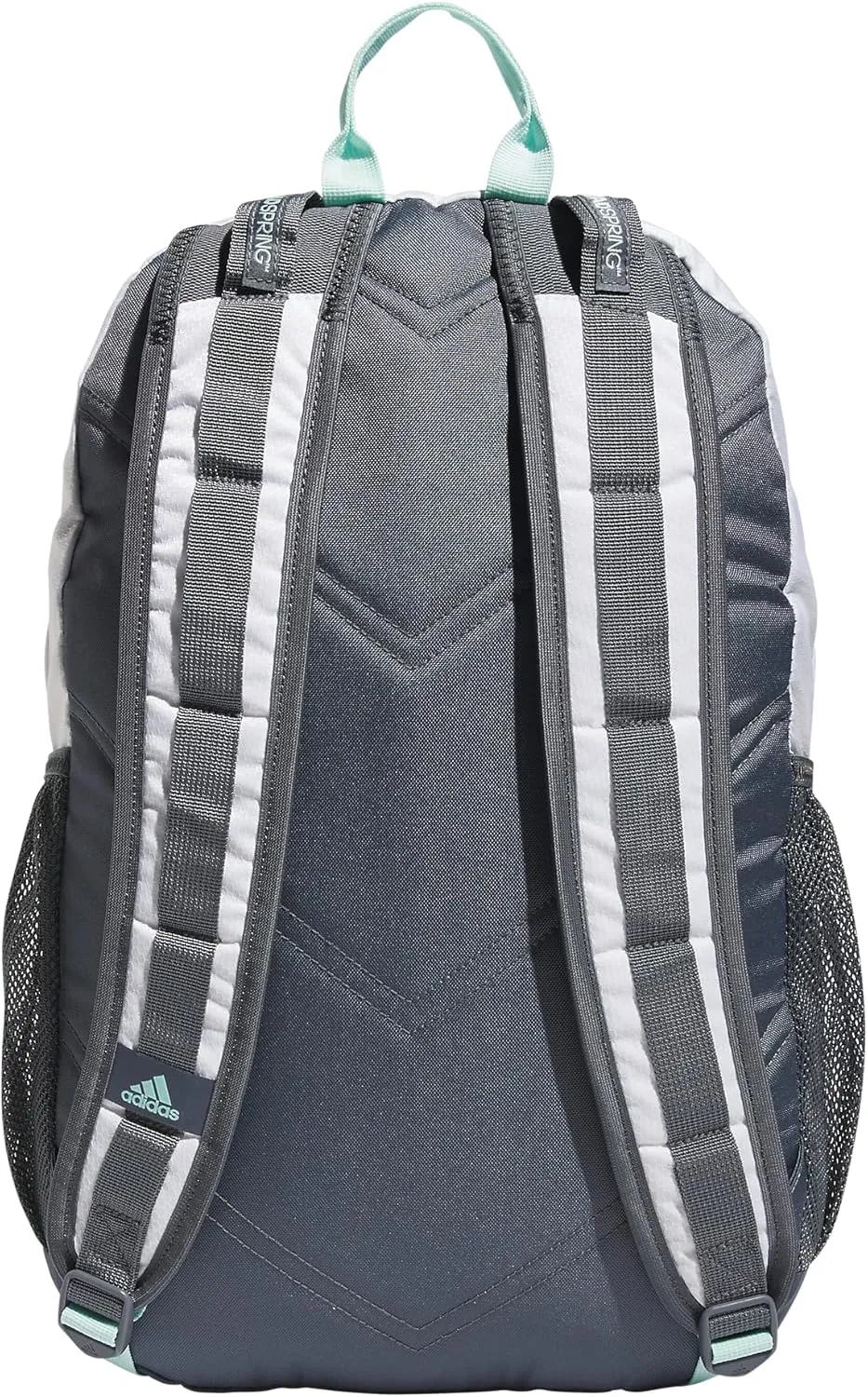 adidas Excel Backpack, Durable Large Athletic Laptop Bag, White/Semi Flash Aqua Blue/Orchid Fusion Purple, One Size