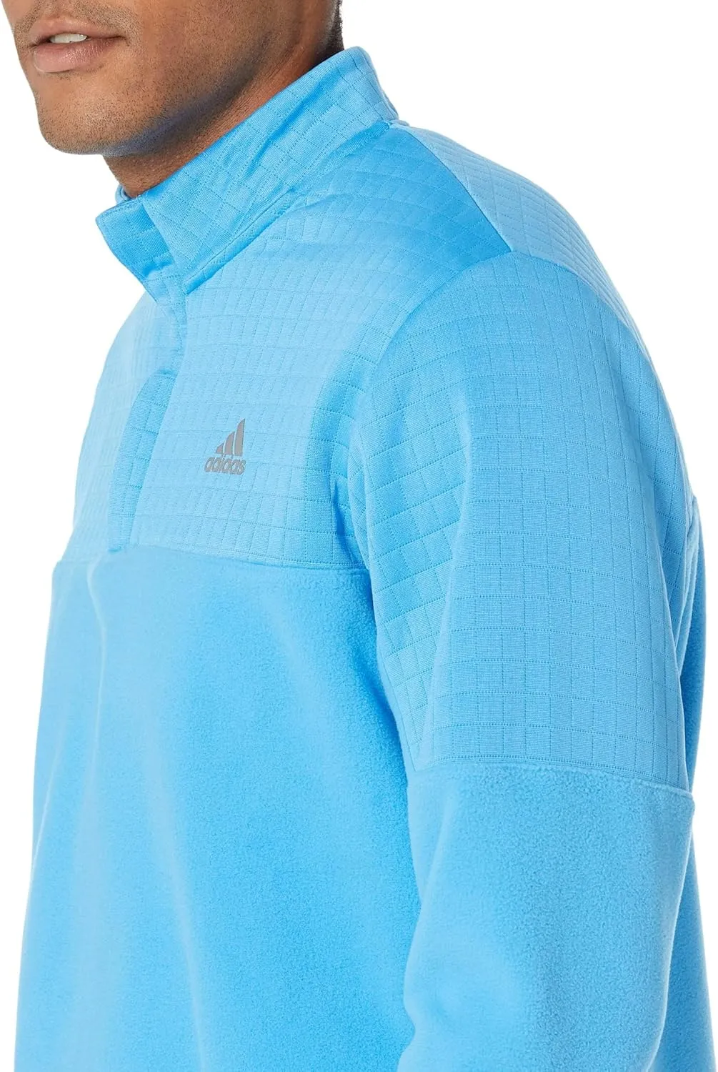 adidas Men's Colorblock DWR Quarter Zip Golf Pullover