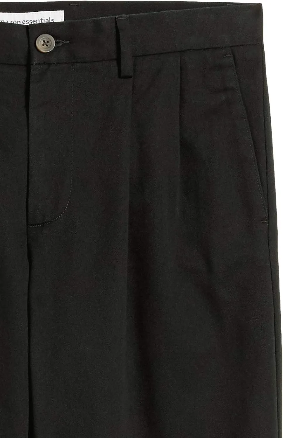 Amazon Essentials Men's Classic-Fit Wrinkle-Resistant Pleated Chino Pant (Available in Big & Tall)
