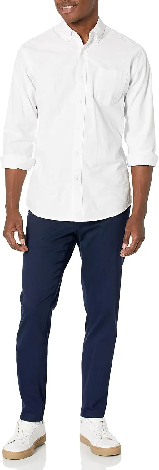 Amazon Essentials Men's Slim-Fit Wrinkle-Resistant Flat-Front Stretch Chino Pant