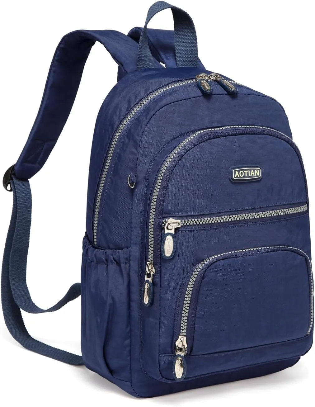 AOTIAN Mini Daypack with Anti-Theft Back Zipper Pocket, Durable Small Lightweight Backpack for Women Girls & Boys Hiking Travel Sports, Height 13 inches