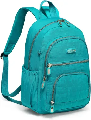 AOTIAN Mini Daypack with Anti-Theft Back Zipper Pocket, Durable Small Lightweight Backpack for Women Girls & Boys Hiking Travel Sports, Height 13 inches