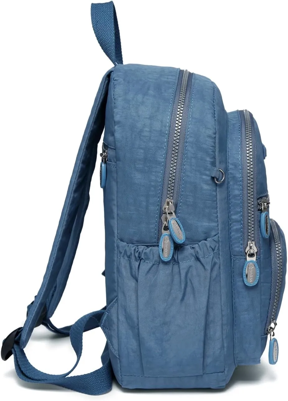 AOTIAN Mini Daypack with Anti-Theft Back Zipper Pocket, Durable Small Lightweight Backpack for Women Girls & Boys Hiking Travel Sports, Height 13 inches