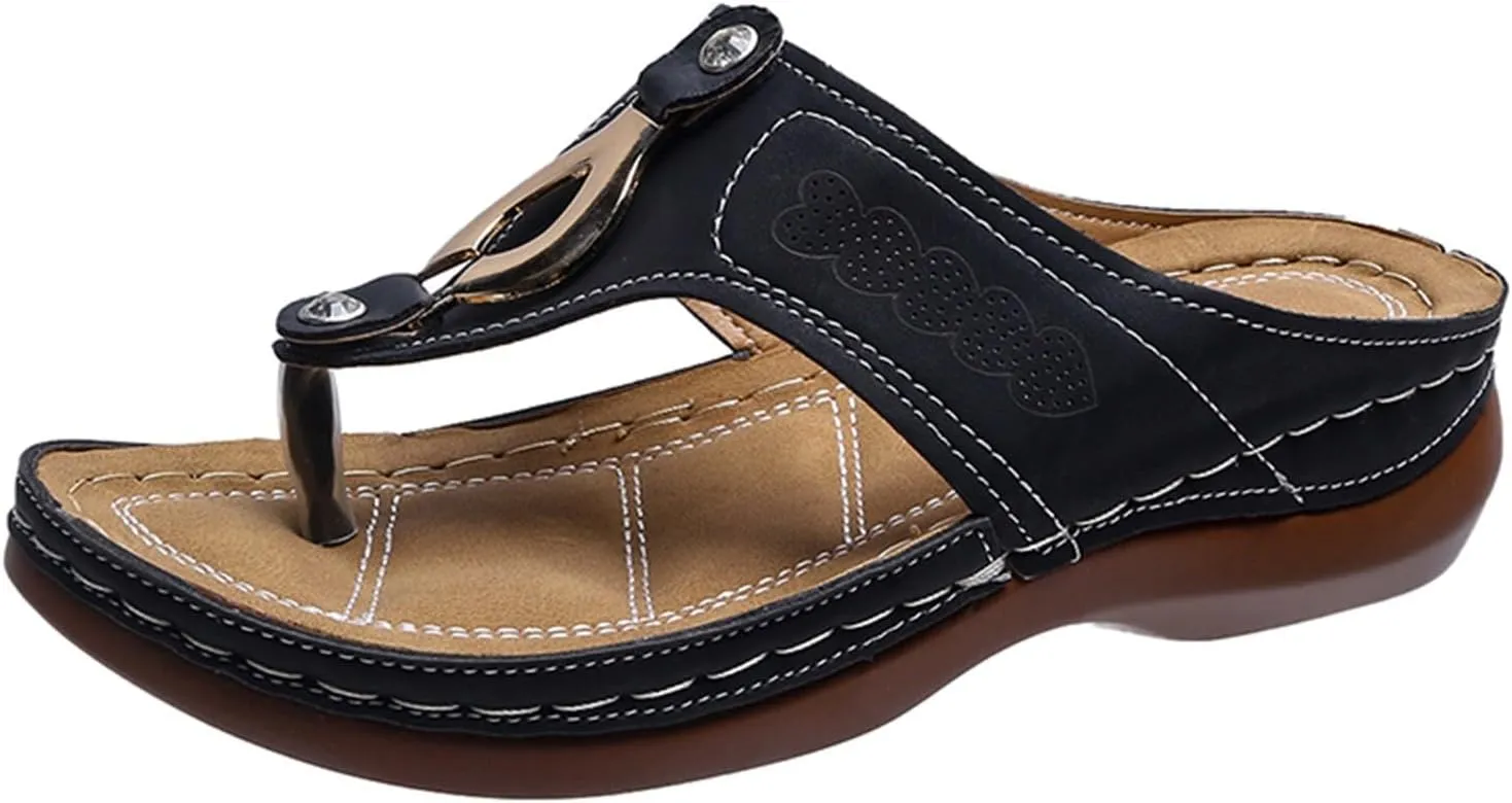 Arch Support Thick Bottom Sandals for Women Comfort Lightweight Platform Sandal Arch Support Elegant Sandals