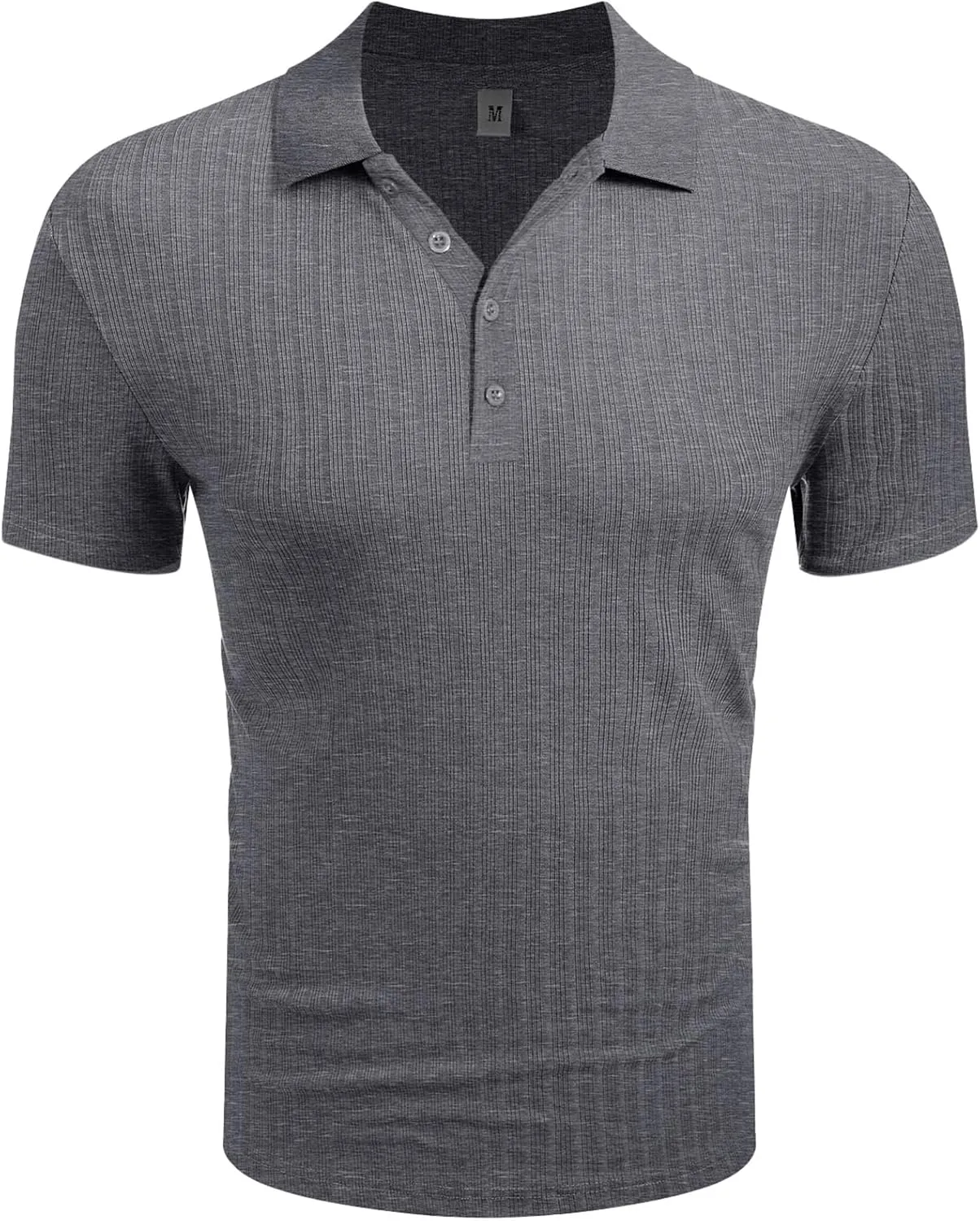 Askdeer Men's Polo Shirts Long/Short Sleeve Slim Fit Casual Shirts Classic Stretch Polo T Shirt Golf Shirts