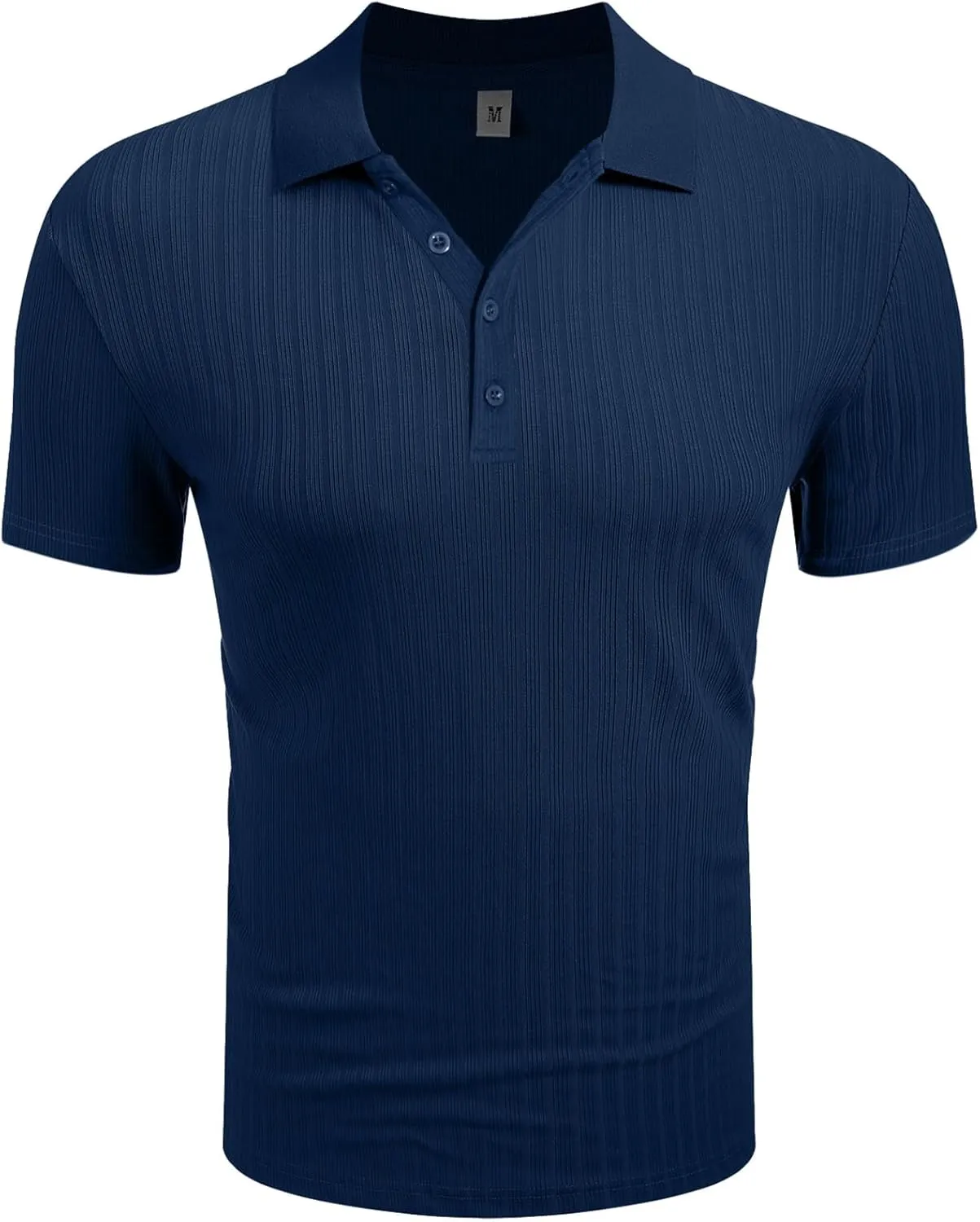 Askdeer Men's Polo Shirts Long/Short Sleeve Slim Fit Casual Shirts Classic Stretch Polo T Shirt Golf Shirts