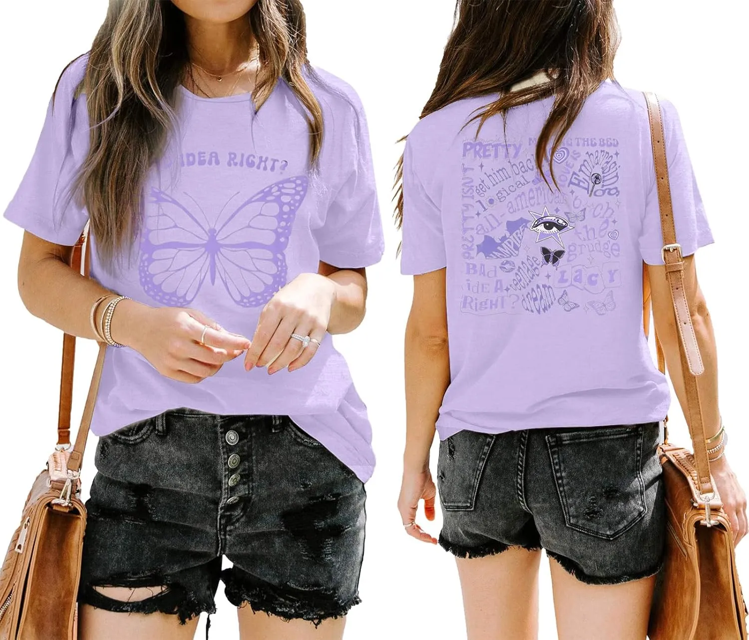 Bad Idea Right Shirts Women Vintage Album T Shirts Music Merch Tee Tops Concert Tour Shirts Funny Music Shirt