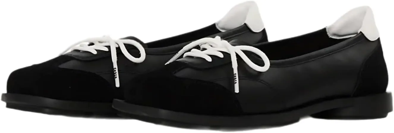 Ballet Flat Loafers Shoes - Women's Bowtie Comfortable Shoes, Lightweight Breathable Skate-Inspired Sneakers for Casual Wear Vintage Fashion Sneakers