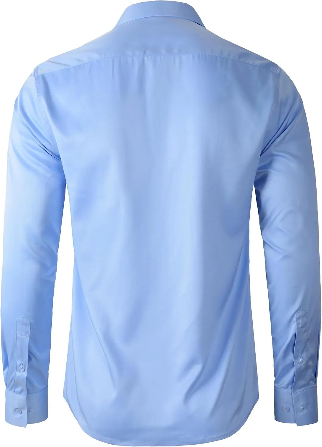 Beninos Men's Dress Shirts Slim Fit Solid Long Sleeve Casual Button Down Shirts