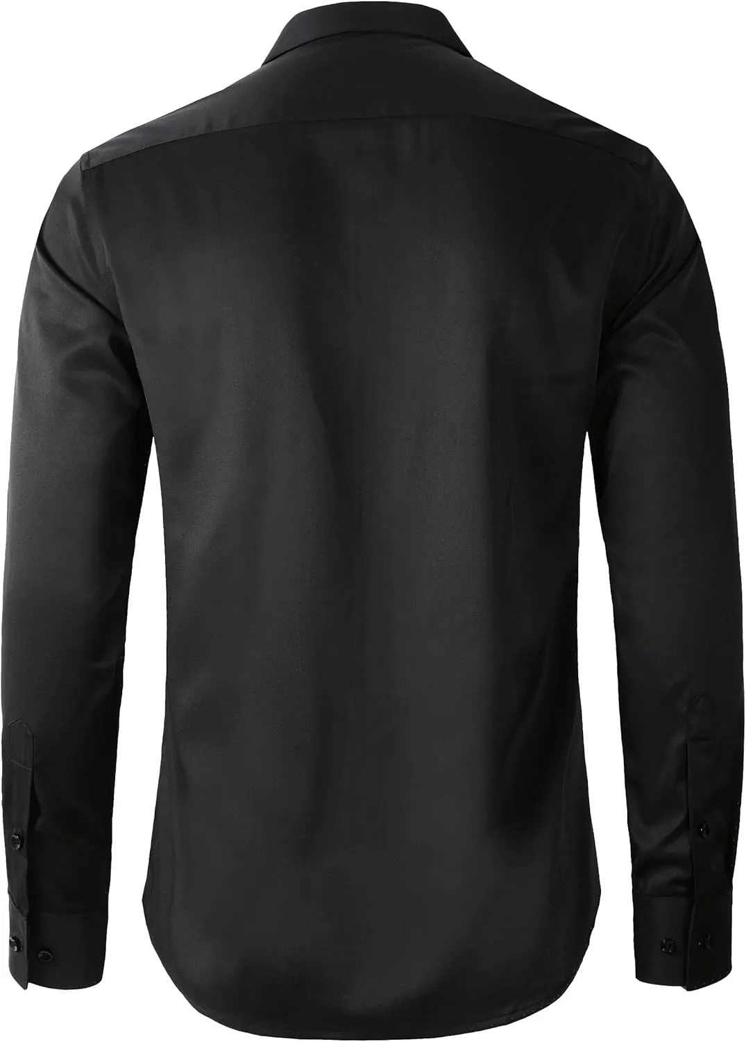 Beninos Men's Dress Shirts Slim Fit Solid Long Sleeve Casual Button Down Shirts