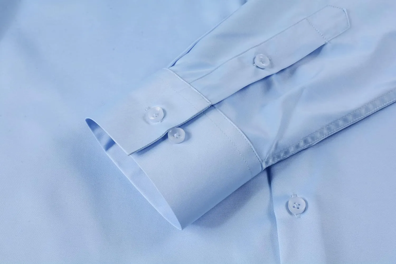 Beninos Men's Dress Shirts Slim Fit Solid Long Sleeve Casual Button Down Shirts