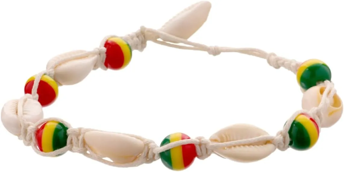BESPORTBLE Ankle Bracelet Elastic Beaded Anklet Knitted Shell Chain Fashion Accessory Beach Anklet