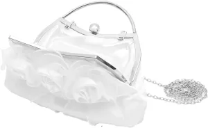 BESTYASH Elegant Floral Clutch Purse Wedding Guest Purse Evening Bag for Women Shoulder Strap