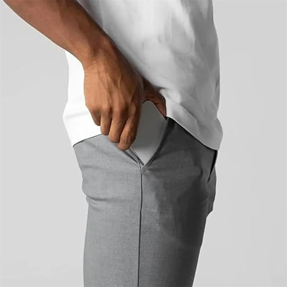 Bizgent Pants, Bizgent Active Chinos, Bizgent Chinos Active Chinos, High Elasticity Slim Fit Pants for Men