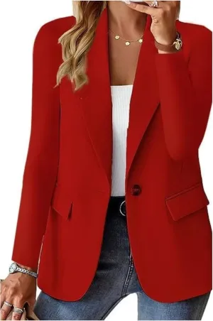 Blazers for Women 2025 Trendy Business Casual Jackets Long Sleeve Open Front Cardigan Work Suit Spring Fashion Blazer