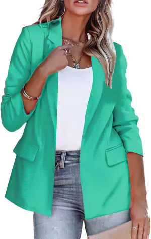 Blazers for Women Business Casual Long Sleeve Jackets Work Casual Office Blazer Suit Lightweight Elegant Jacket