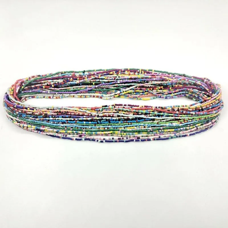 Bohemian Stackable Beaded Stretch Bracelets Elastic Seed Layered Stretch Bangle Bracelets Colorful Beach Surf Vaction Holiday Jewelry