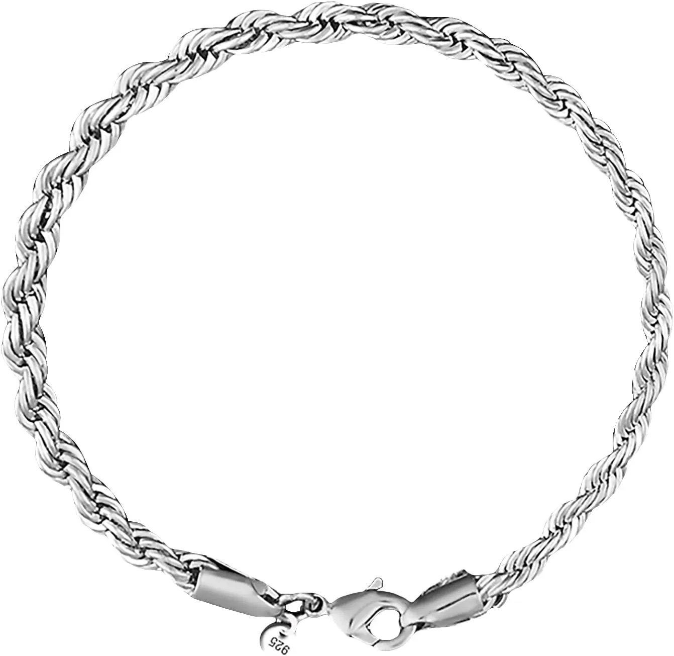 Bracelets braclets 925 Sterling Silver Bracelets Fashion Vintage Couples Hollow Wavy Design Bangles Party Jewelry Bangle
