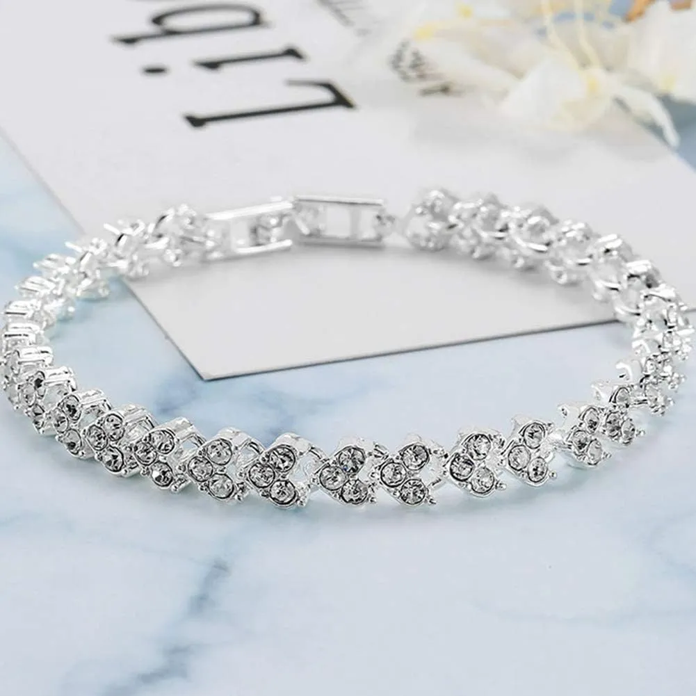 Bracelets braclets 925 Sterling Silver Bracelets Fashion Vintage Couples Hollow Wavy Design Bangles Party Jewelry Bangle