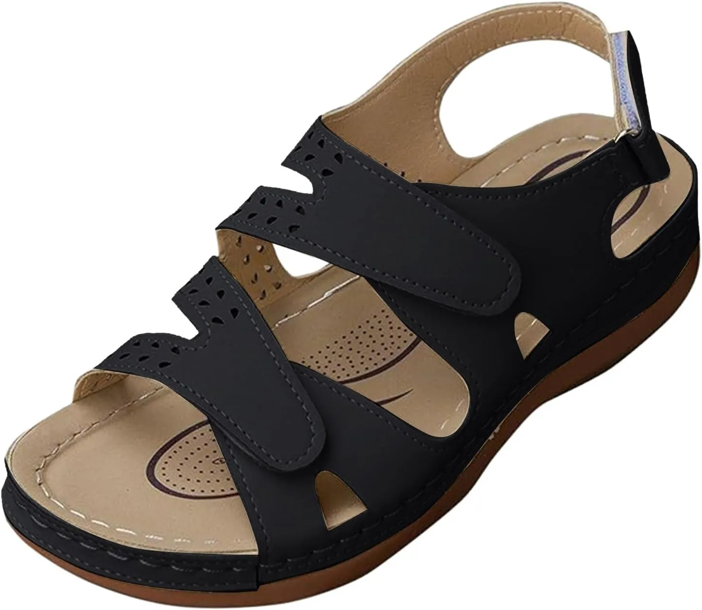 Breathable Summer Sandals for Women Summer Platform Comfortable Low Wedges Sandal Summer Beach Cool Shoes