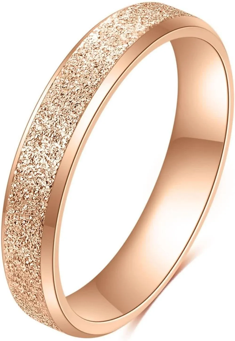 Bridal Rings, Ring Sets Women Frosted Vintage Engagement Rings Stainless Steel for Women