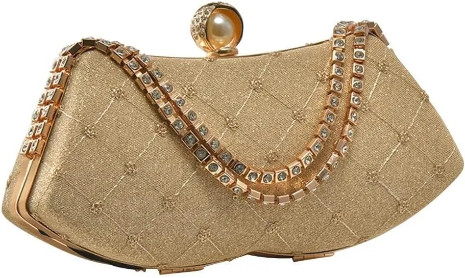 Bridal Wedding Purse Glitter Shoulder Crystal Crossbody Rhinestone Evening Sparkly Sequin Clutch for Women