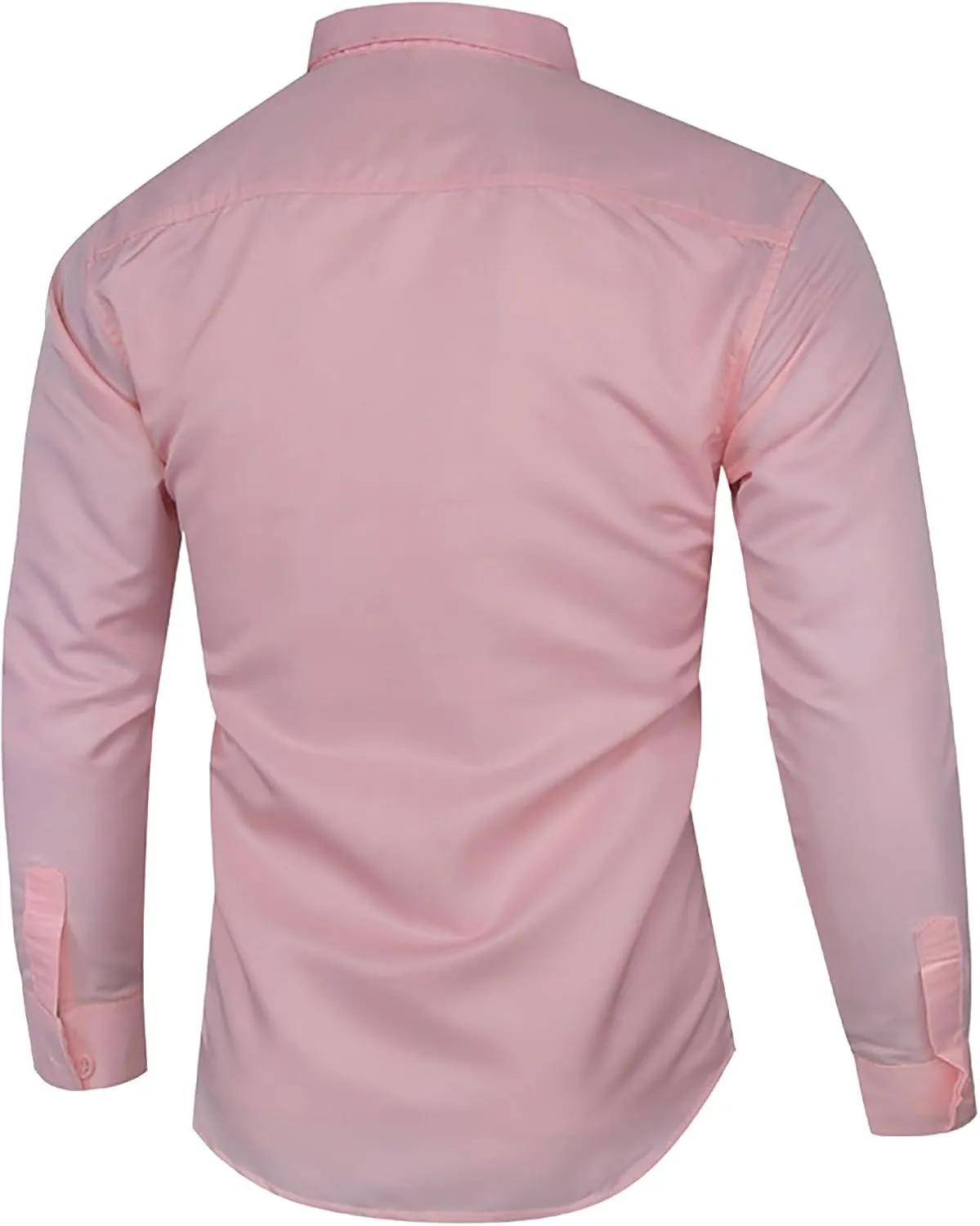 Business Dress Shirts for Men Long Sleeve Oxford Casual Dress Button Down Shirts Untucked Work T-Shirts with Pocket