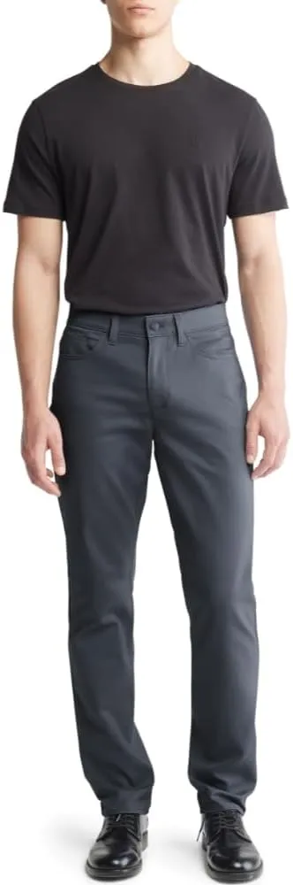 Calvin Klein Men's Move 365 Stretch Slim Fit Wrinkle Resistant Tech Woven Pant