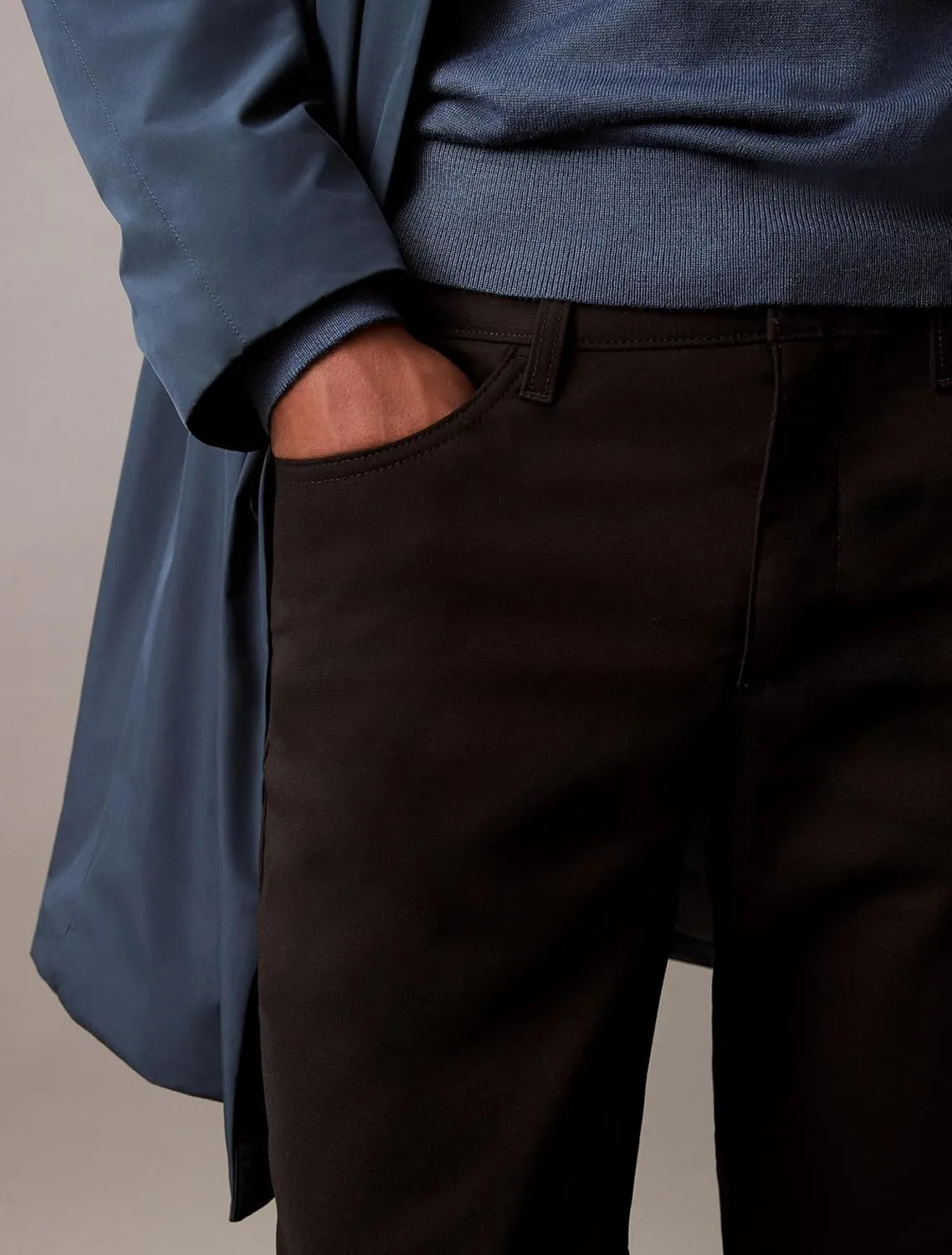 Calvin Klein Men's Move 365 Stretch Slim Fit Wrinkle Resistant Tech Woven Pant