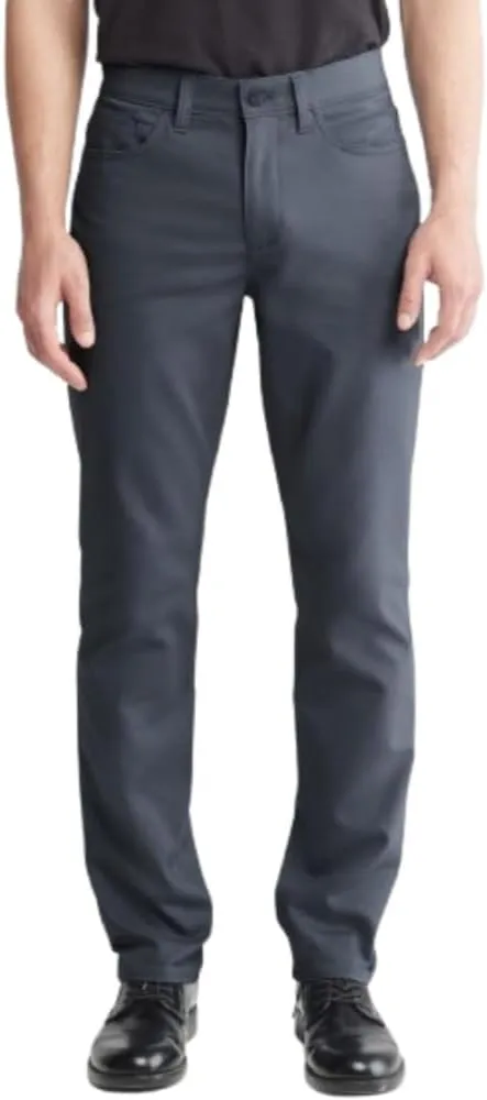 Calvin Klein Men's Move 365 Stretch Slim Fit Wrinkle Resistant Tech Woven Pant