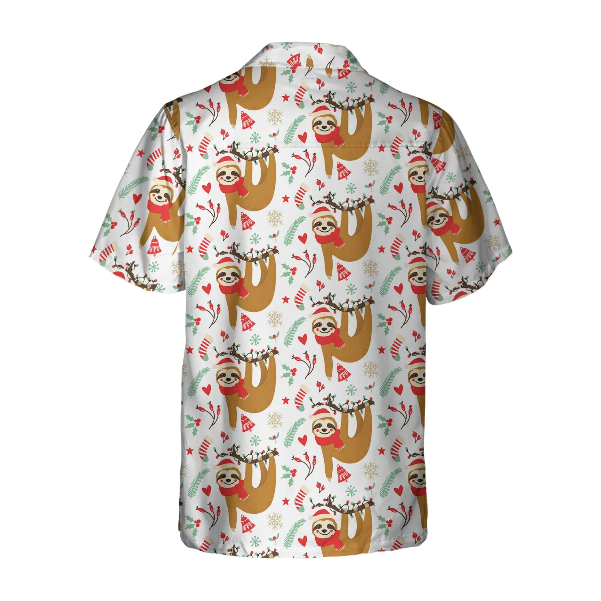 Christmas Lazy Sloths Hawaiian Shirt, Funny Sloth Christmas Shirt, Best Gift For Christmas