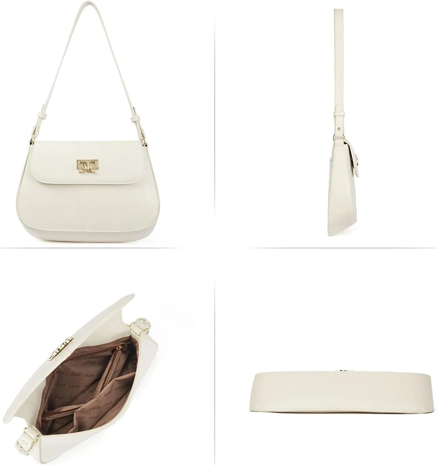 CLUCI Purses for women,Small Shoulder Bag Cute Clutch Designer tote Handbags leather crossbody bag Hobo purse
