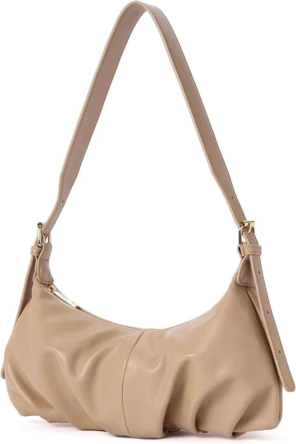 CLUCI Shoulder Bag,Purses for Women Dumpling Small Hobo Bags Vegan Leather Ladies Clutch with Adjustable Strap