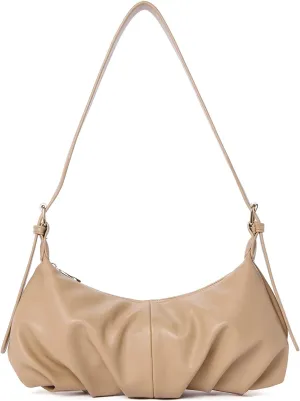 CLUCI Shoulder Bag,Purses for Women Dumpling Small Hobo Bags Vegan Leather Ladies Clutch with Adjustable Strap
