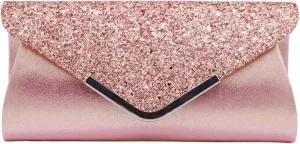 Clutch Purses for Women Stylish Evening Bag for Women Glitter Purse Monochrome Sling Messenger Bag