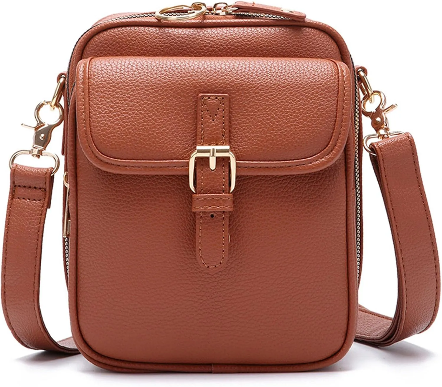 Collaboraten 1 Crossbody Leather Bag, Urvashi Crossbody Bag,Large Satchel for Women with 10 Card Slots