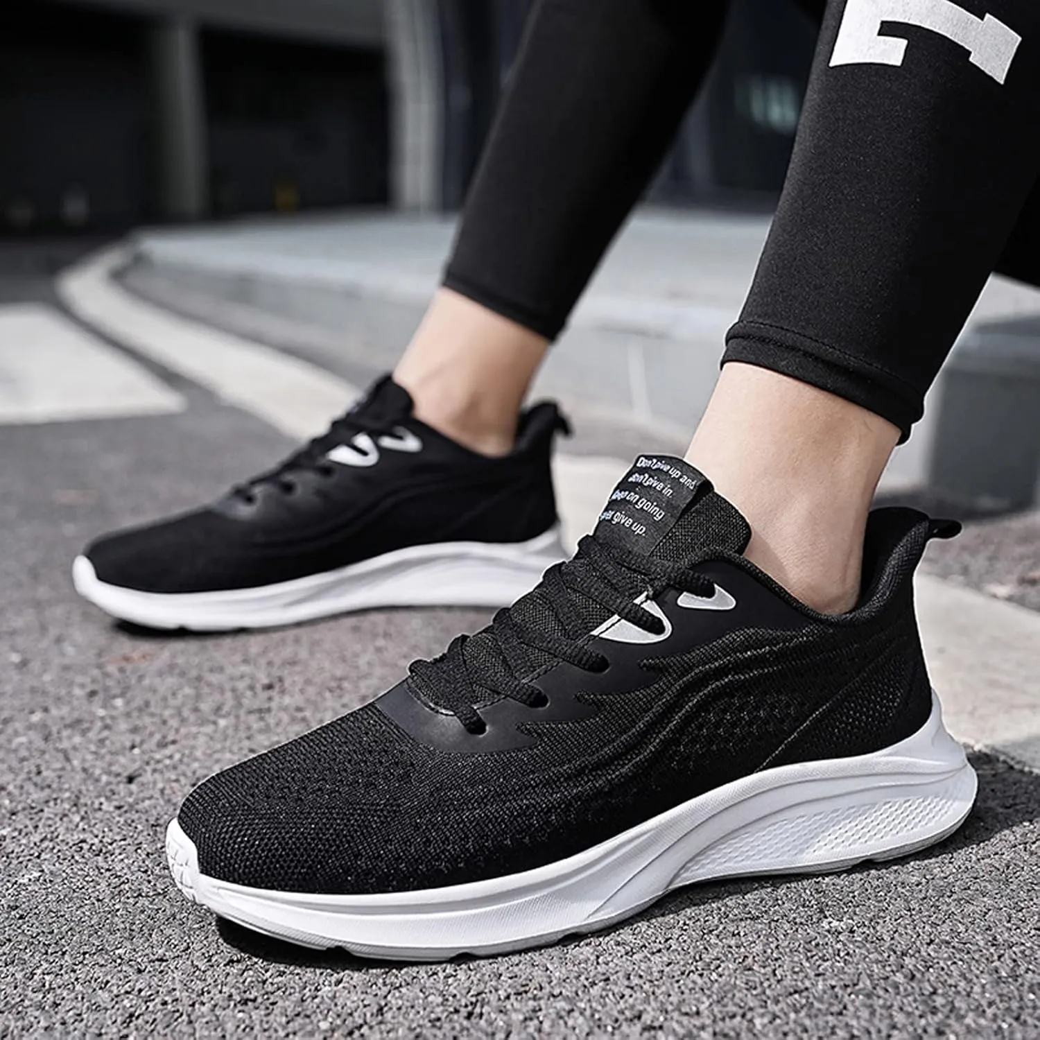 Comfortable Slip On Mens Loafers & Slip-Ons Mens Shoes Mesh Breathable Lace Up Solid Color Casual Fashion Simple