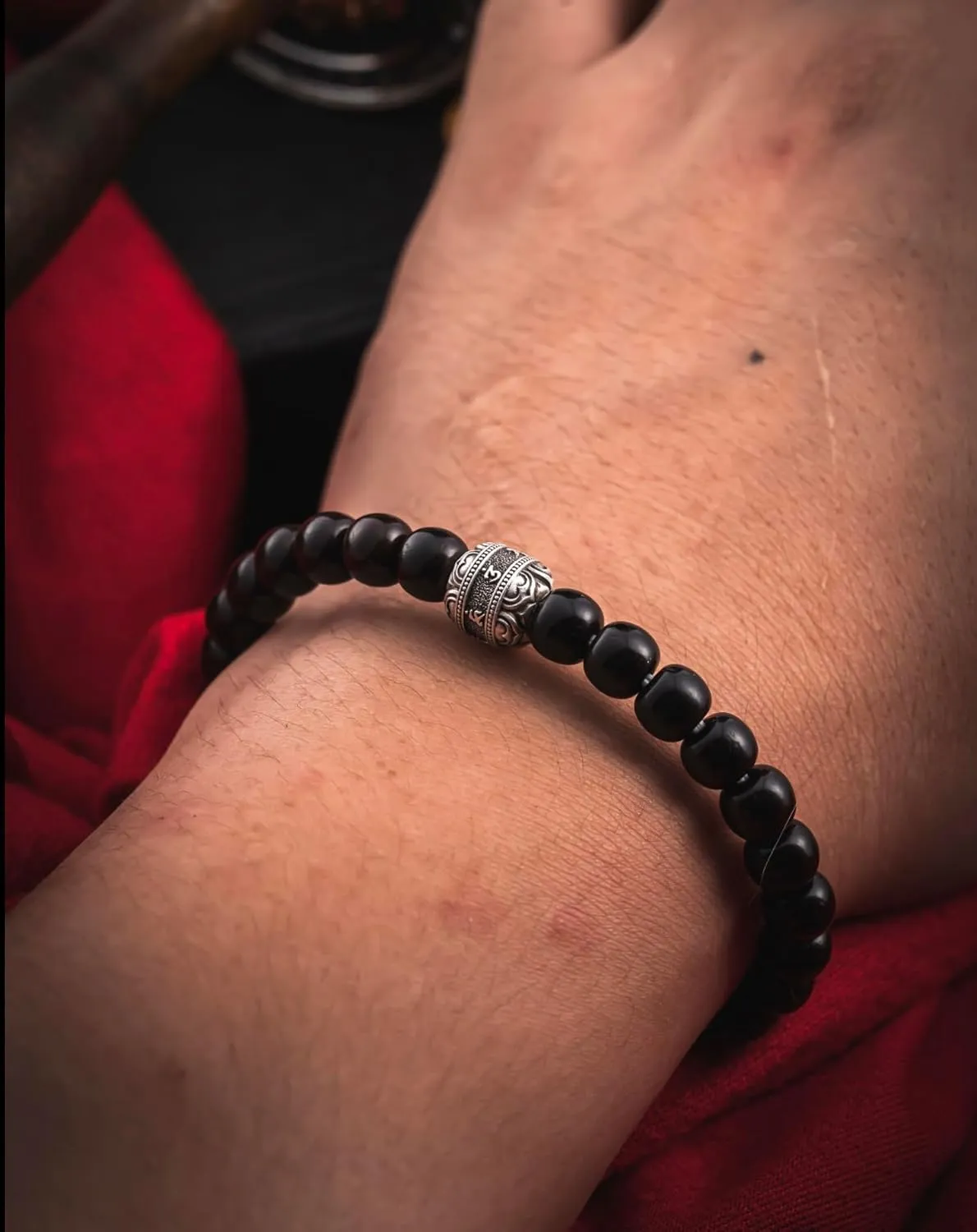 COPPERTIST.WU Animal Bead Bracelet Taoist Buddha Bangle Ball Beaded Bracelets Handmade Jewelry Gift for Men Women