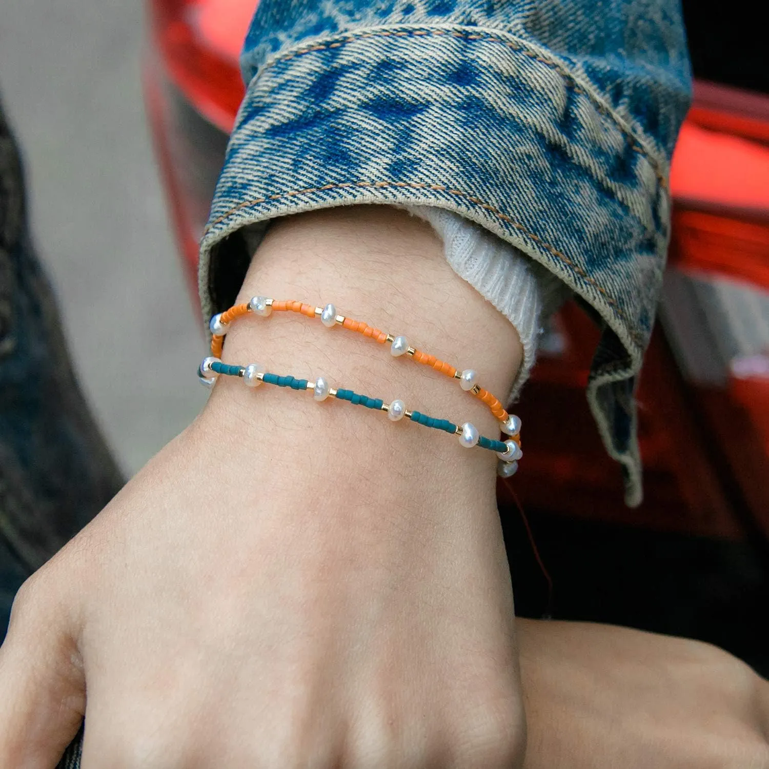 CQUAN CHI Women Charm Pearl Bracelets Friendship Miyuki Beads Beach Bracelets Jewelry